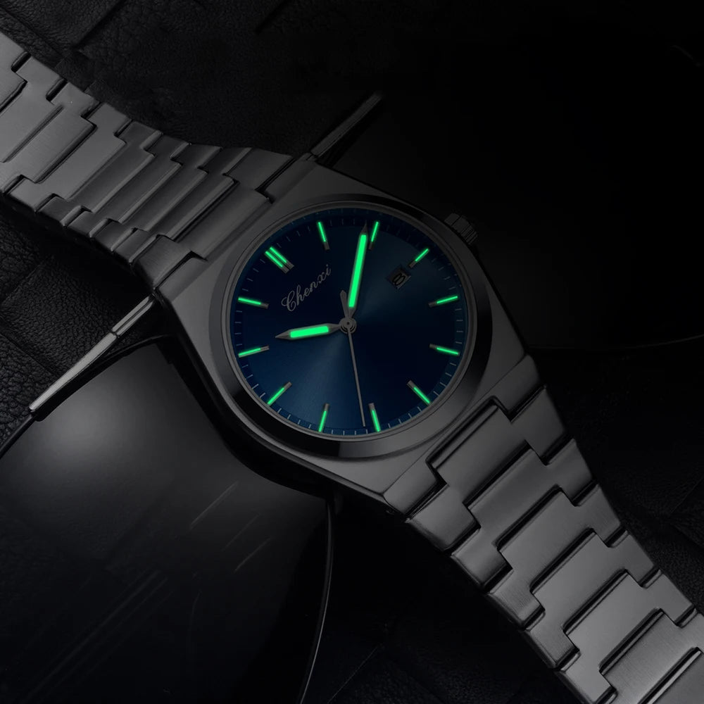 Luxury Quartz Man Wristwatch Business Sport Men Watches Waterproof Luminous Date Stainless Steel Men'S Watch for Male