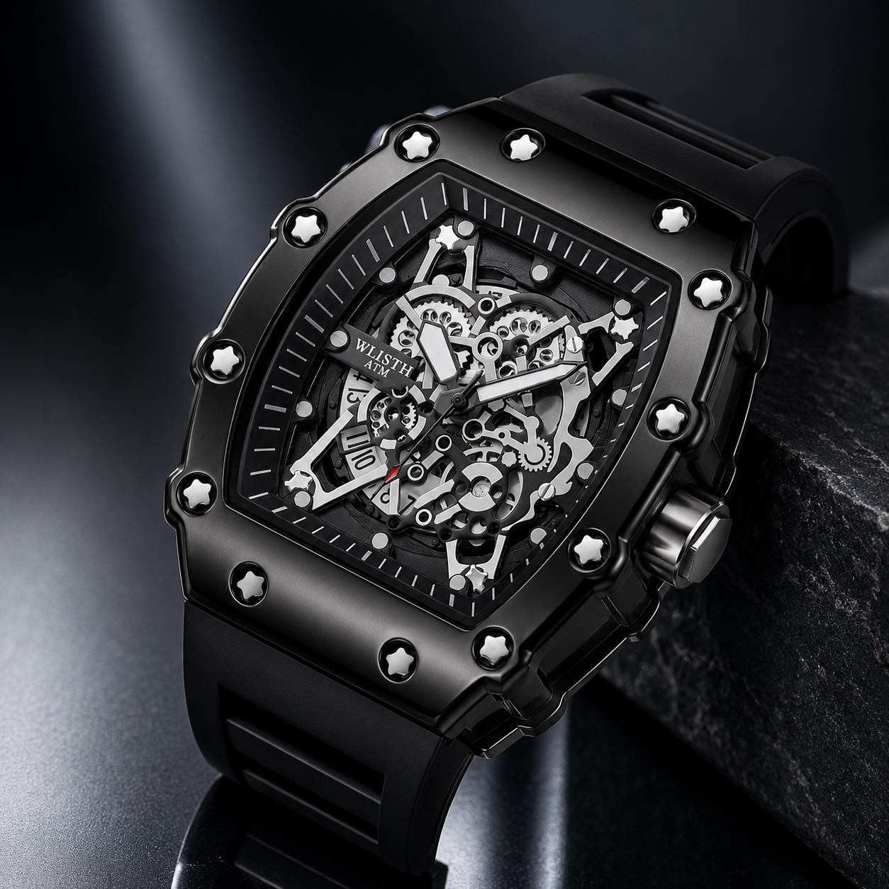 New Men'S Watch Fashion Automatic Quartz Watch Waterproof Watch Sport Men'S Silicone Watch Band Quartz Watch Best Gift