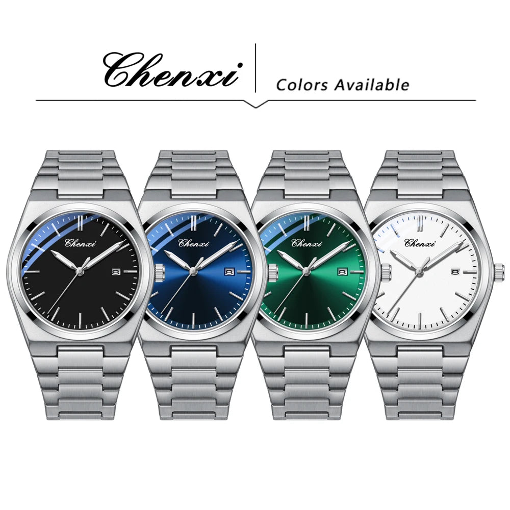 Luxury Quartz Man Wristwatch Business Sport Men Watches Waterproof Luminous Date Stainless Steel Men'S Watch for Male