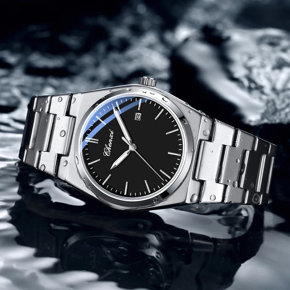 Luxury Quartz Man Wristwatch Business Sport Men Watches Waterproof Luminous Date Stainless Steel Men'S Watch for Male