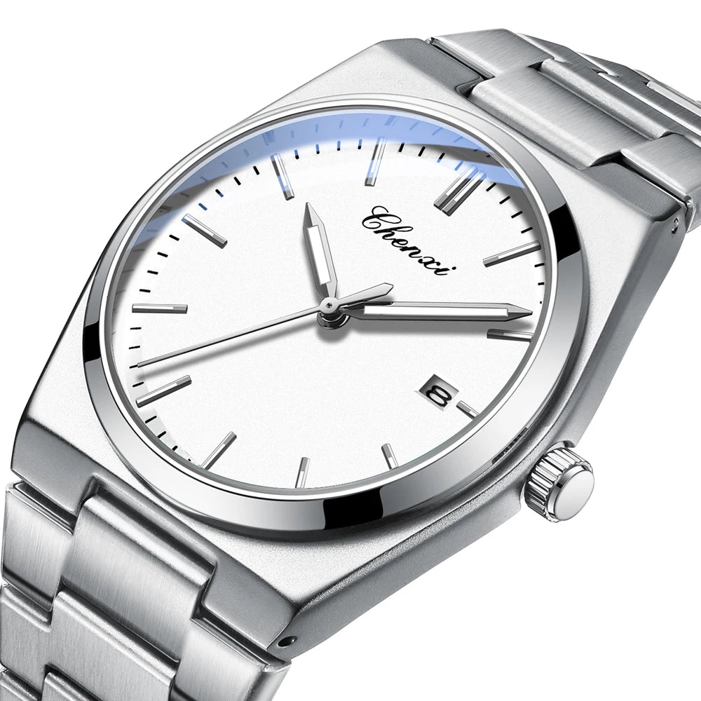 Luxury Quartz Man Wristwatch Business Sport Men Watches Waterproof Luminous Date Stainless Steel Men'S Watch for Male